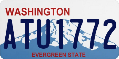 WA license plate ATU1772