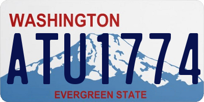 WA license plate ATU1774