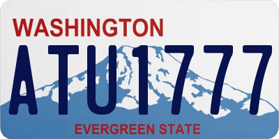 WA license plate ATU1777