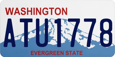 WA license plate ATU1778