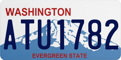 WA license plate ATU1782