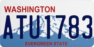 WA license plate ATU1783