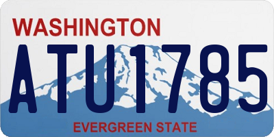 WA license plate ATU1785