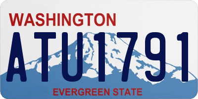 WA license plate ATU1791