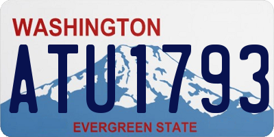 WA license plate ATU1793