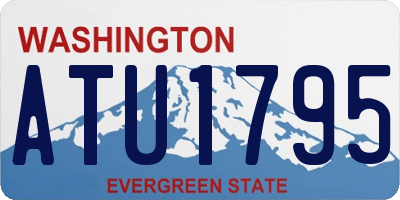 WA license plate ATU1795
