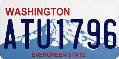 WA license plate ATU1796