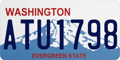 WA license plate ATU1798