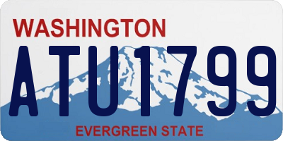 WA license plate ATU1799