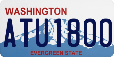 WA license plate ATU1800