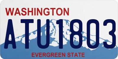 WA license plate ATU1803