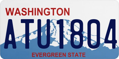 WA license plate ATU1804