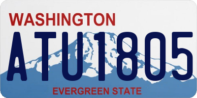 WA license plate ATU1805
