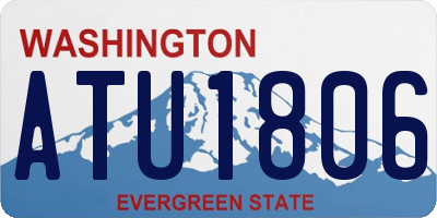 WA license plate ATU1806