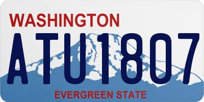 WA license plate ATU1807