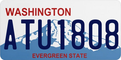 WA license plate ATU1808