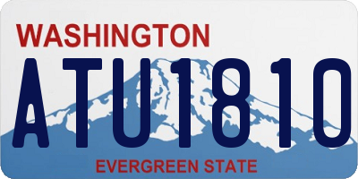 WA license plate ATU1810