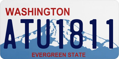 WA license plate ATU1811