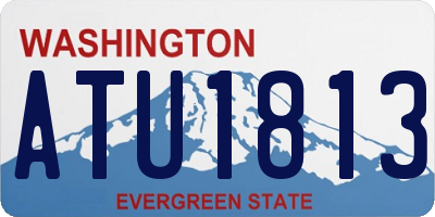 WA license plate ATU1813