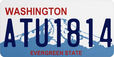 WA license plate ATU1814