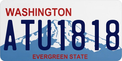 WA license plate ATU1818