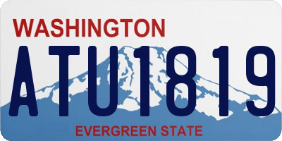 WA license plate ATU1819