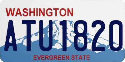 WA license plate ATU1820
