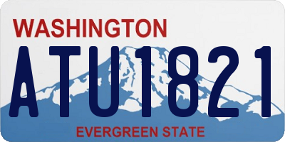 WA license plate ATU1821