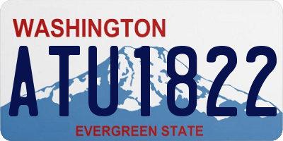 WA license plate ATU1822