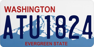 WA license plate ATU1824