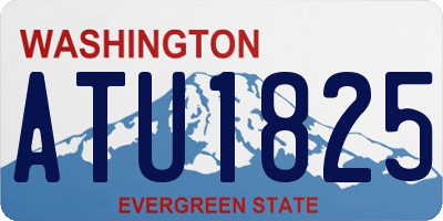 WA license plate ATU1825