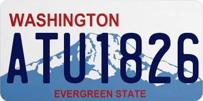 WA license plate ATU1826