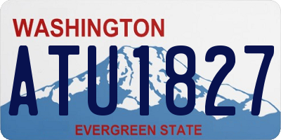 WA license plate ATU1827