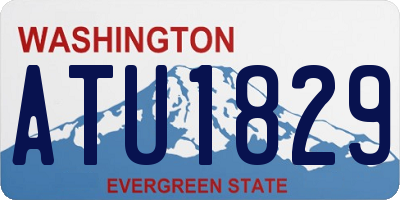 WA license plate ATU1829