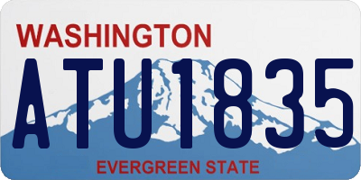 WA license plate ATU1835