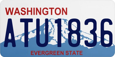 WA license plate ATU1836