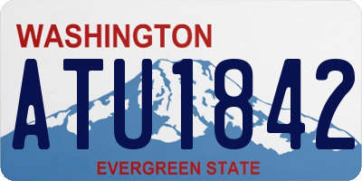 WA license plate ATU1842