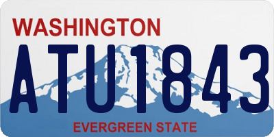 WA license plate ATU1843