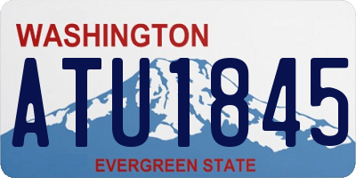 WA license plate ATU1845