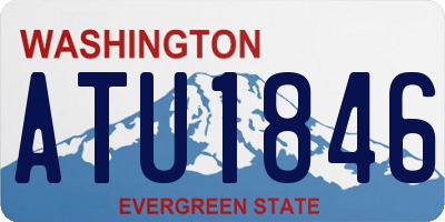 WA license plate ATU1846