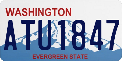 WA license plate ATU1847