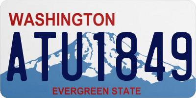 WA license plate ATU1849