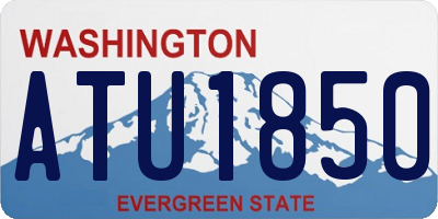 WA license plate ATU1850