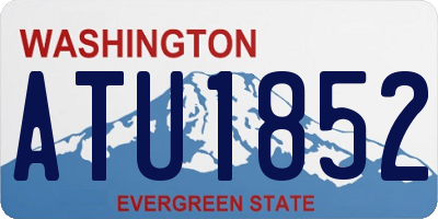 WA license plate ATU1852