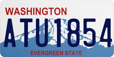 WA license plate ATU1854
