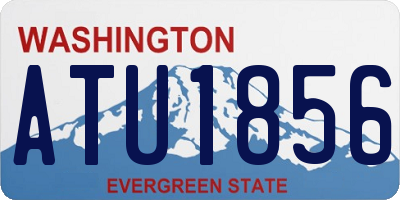 WA license plate ATU1856