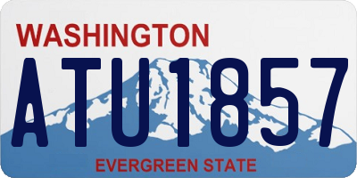 WA license plate ATU1857