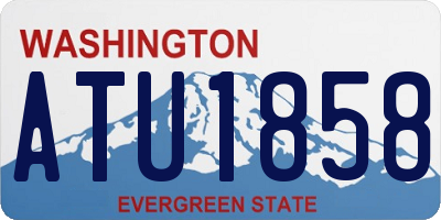 WA license plate ATU1858