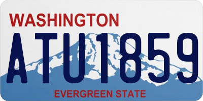 WA license plate ATU1859