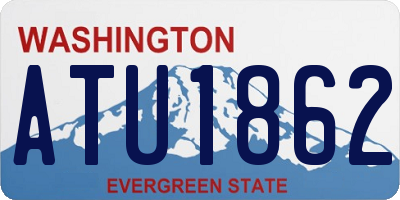WA license plate ATU1862
